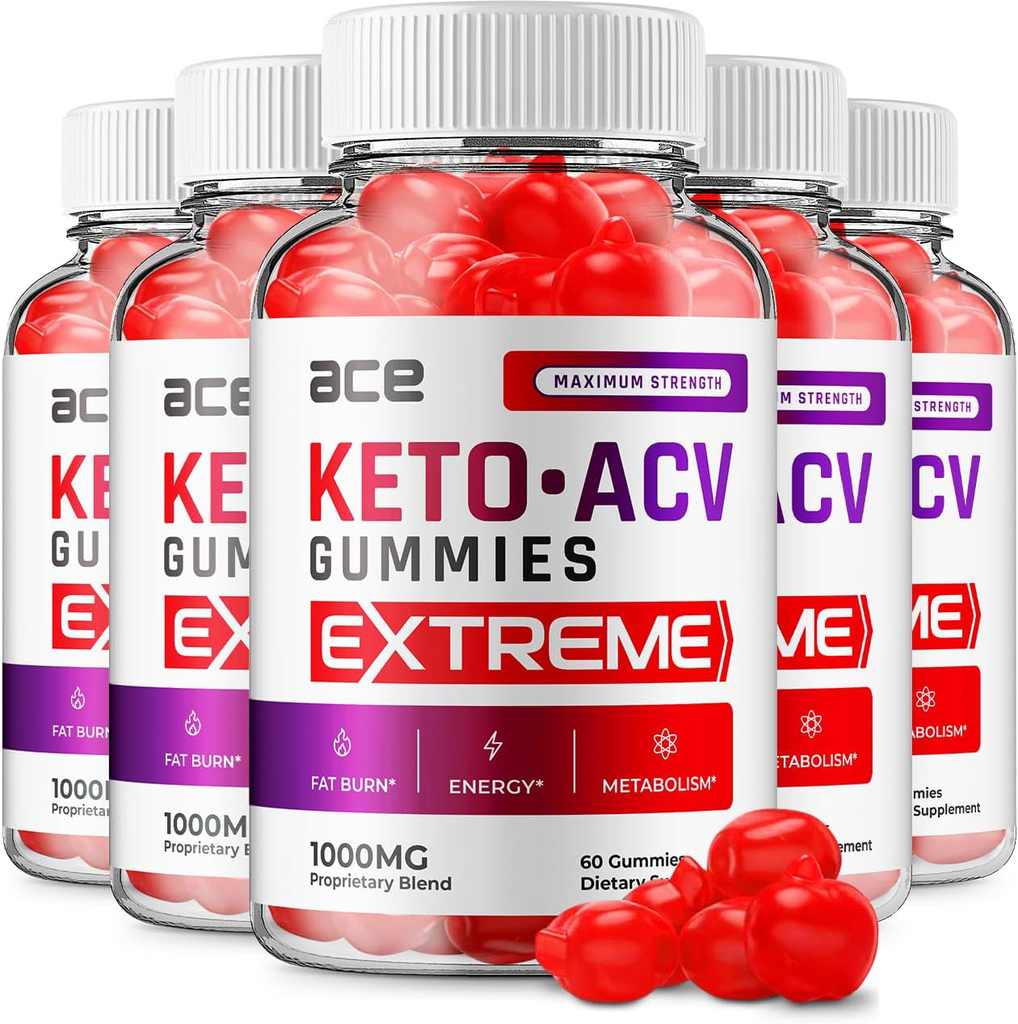 OFFICIAL Ace Keto Gummies - Ace Keto ACV Gummys Weight Loss, Vegan (5 Pack)