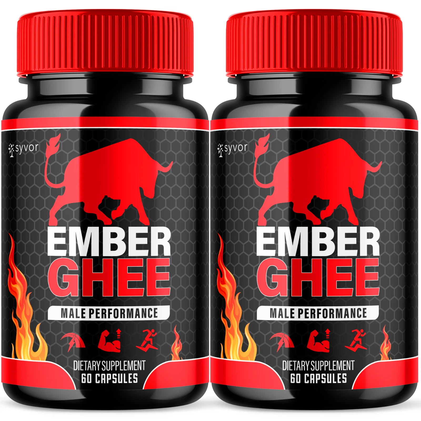 Ember Ghee Male Support Vitamin Maximum Strength Supplement for Men 120 Capsules