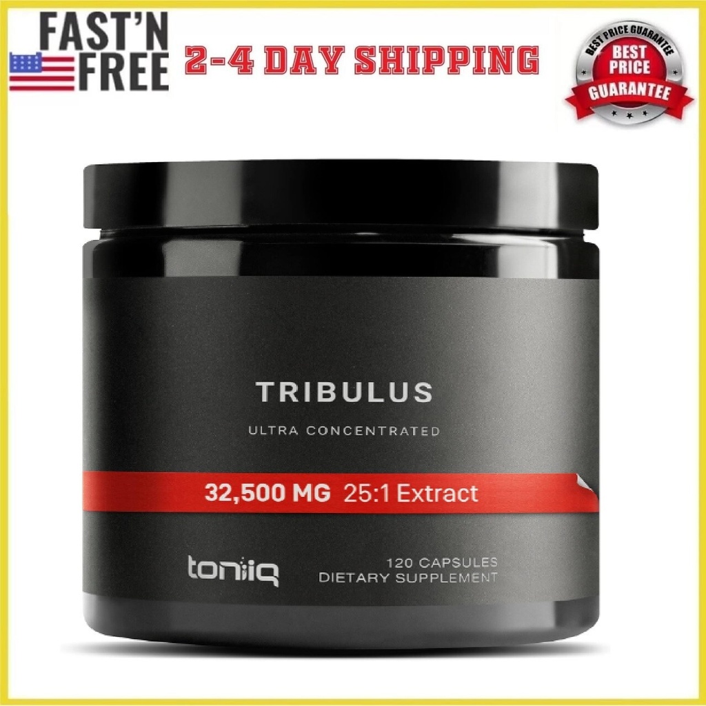 Toniiq Ultra High Strength Tribulus Capsules - 95% Saponins - 1300mg Concentrate