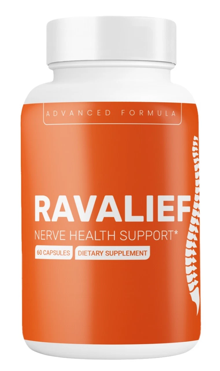 Ravalief Advanced Nerve Health Support Pills Natural Vitamin Supplement (1 Pack)
