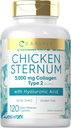 Chicken Sternum Cartilage Collagen Type II 3000Mg 120 Capsules with Hyaluronic A