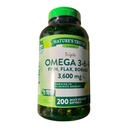 Nature's Truth Triple Omega 3-6-9 3600mg 200 Softgels DHA EPA EXP09/27