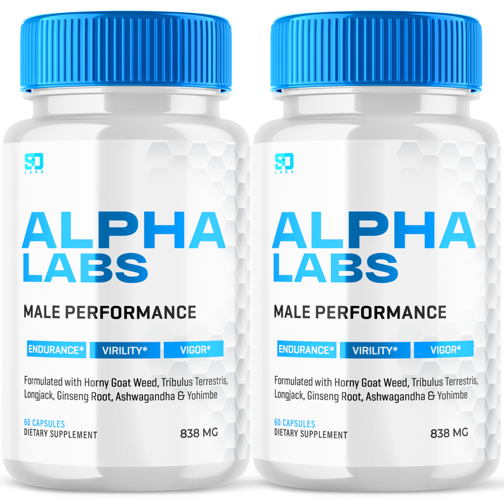 Alpha Labs Male Health Pills for Vitality and Performance Support (2 Pack)