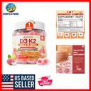 Extra Strength D3 K2 Gummies with Magnesium, Zinc & Vitamin C - 60 Count