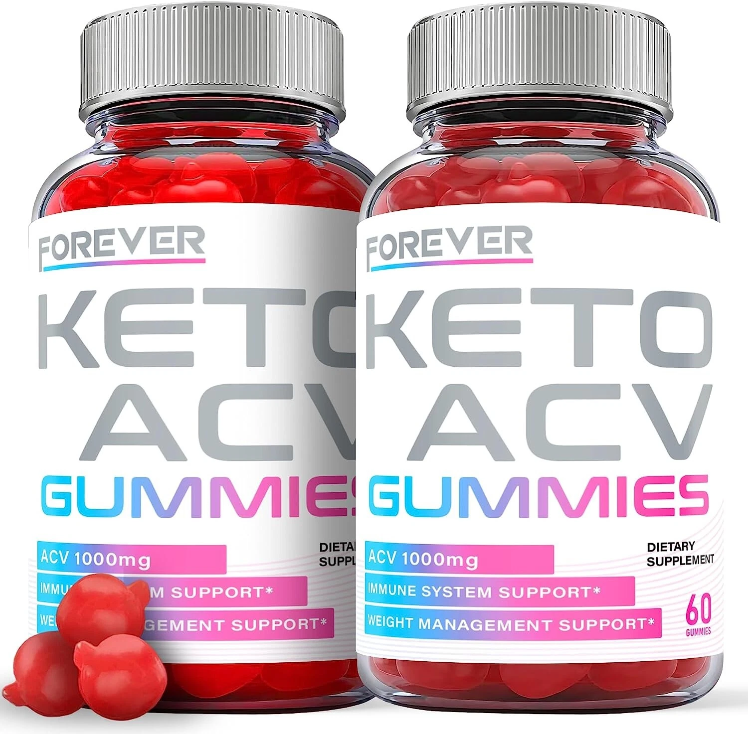Forever Keto Gummies - Forever Keto ACV Gummies For Weight Loss, Vegan (2 Pack)