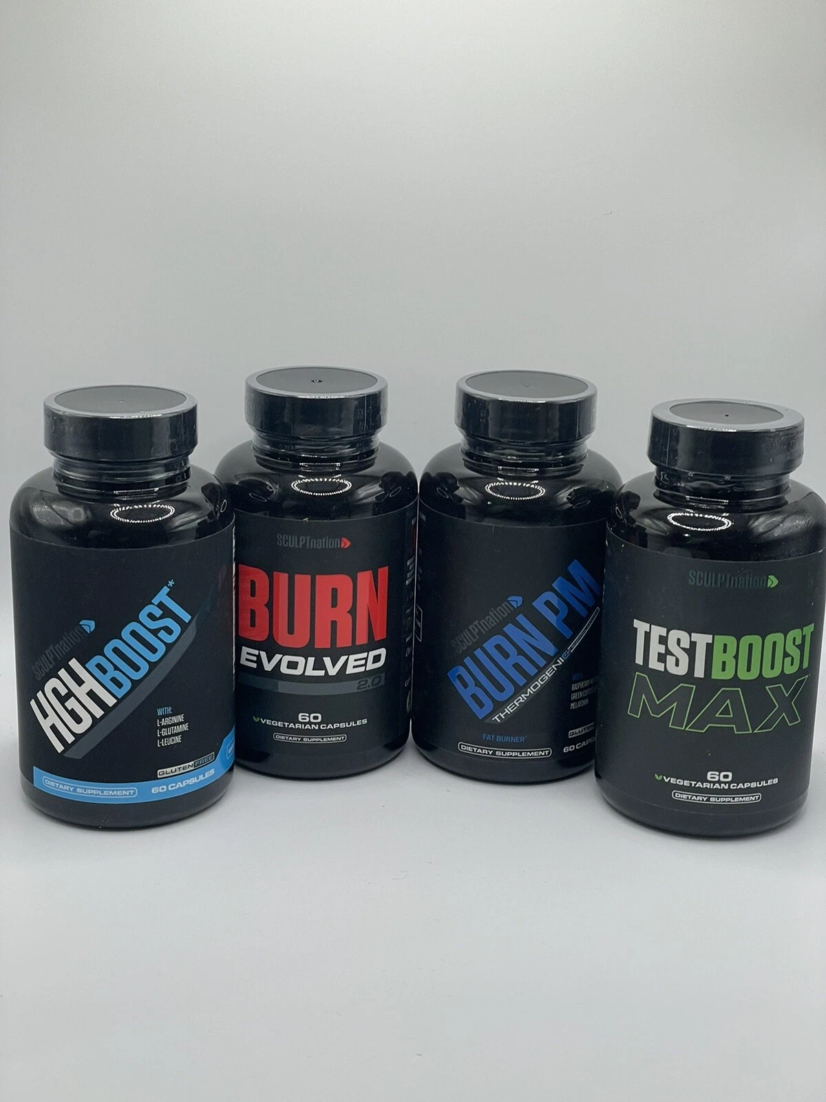 Test Boost Max + Burn Evolved + Burn Pm + Human Grow Hormone Fat Weight Loss