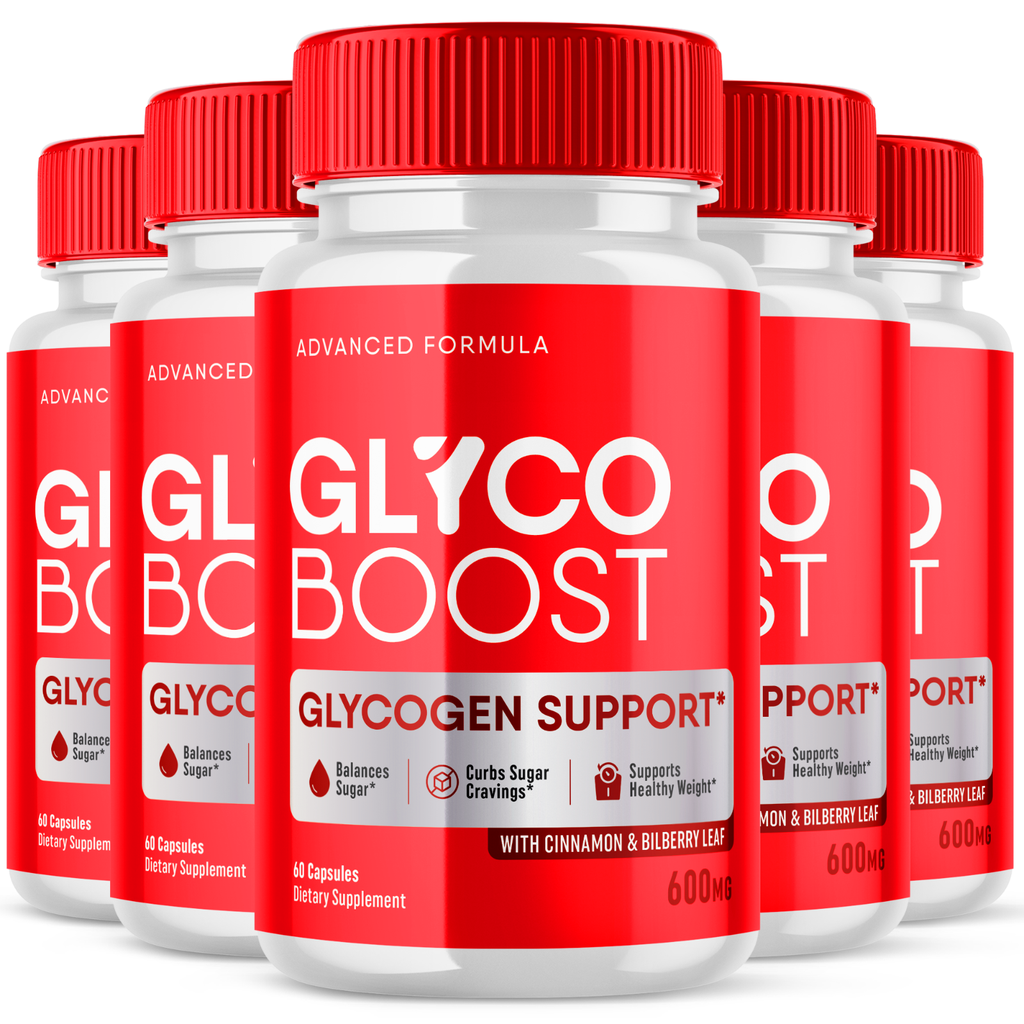 (5 Pack) Glyco Boost Pills - Glyco Boost Blood Health Support Formula - 300 Caps