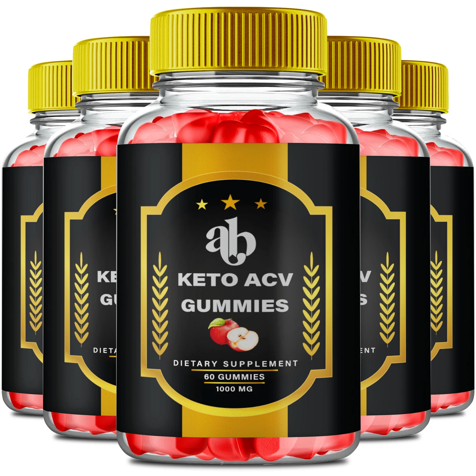 (5 Pack) AB Keto ACV Gummies, AB ACV Keto for Weight Loss Gummy