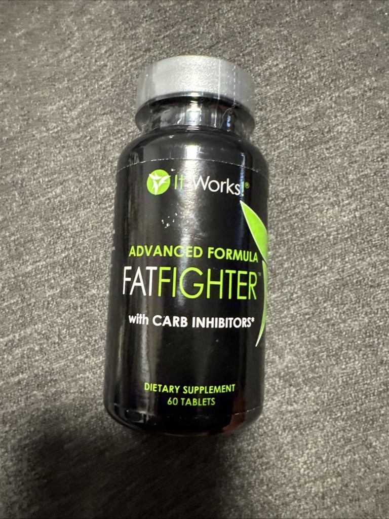 It Works! FAT FIGHTER Advanced Formula Carb Inhibitors 60 Tablets Black Bottle