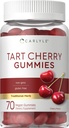 Carlyle Tart Cherry Gummies | 2000mg | 70 Count | Cherry Flavor | Vegan, Non-GMO