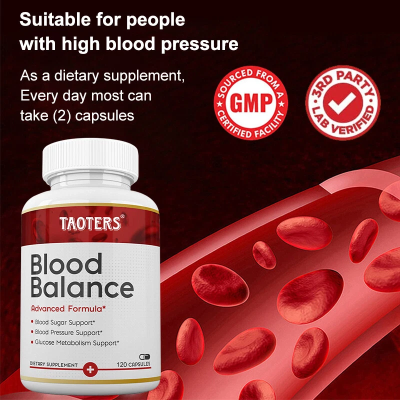 Blood Balance Capsules Blood Glucose -Blood Pressure -Glucose Metabolism Support