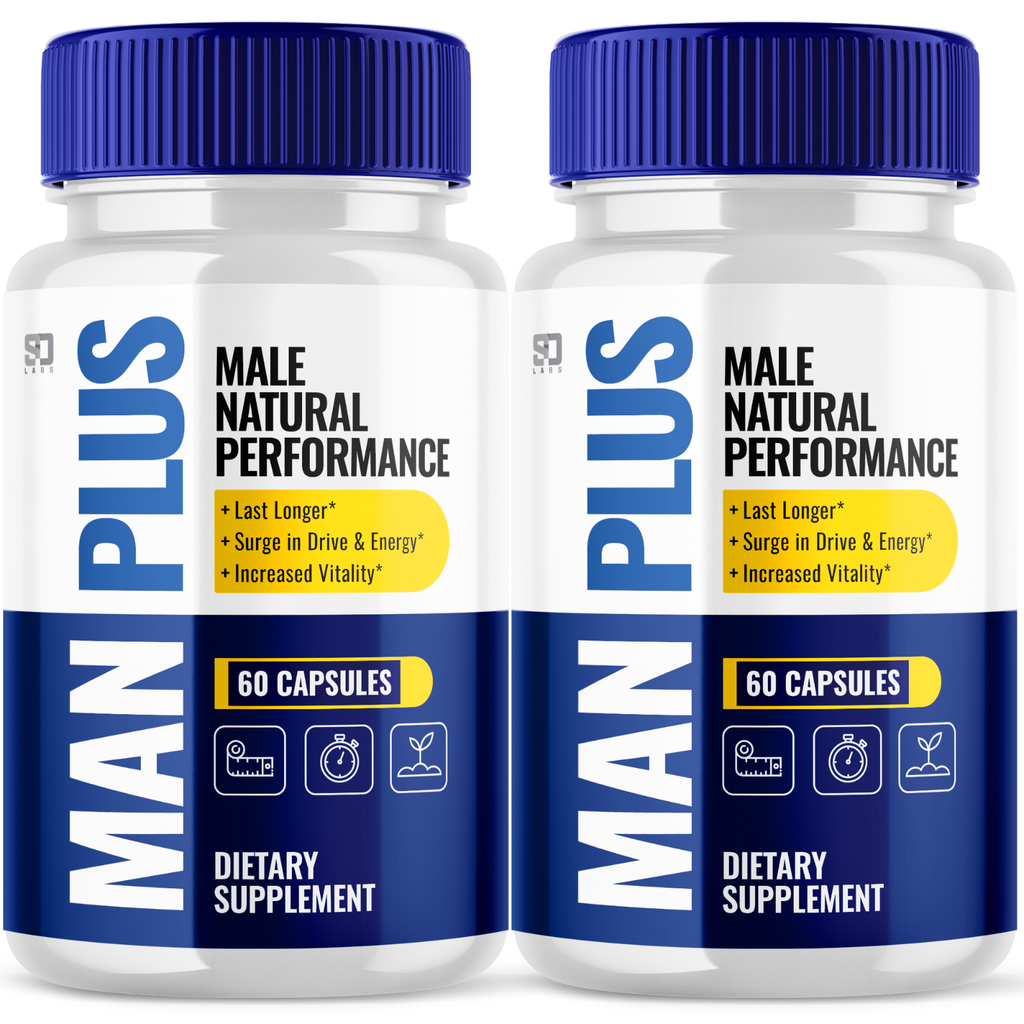 Man Plus Boosts Energy, Vitality and Male Natural Performance (2 Pack)