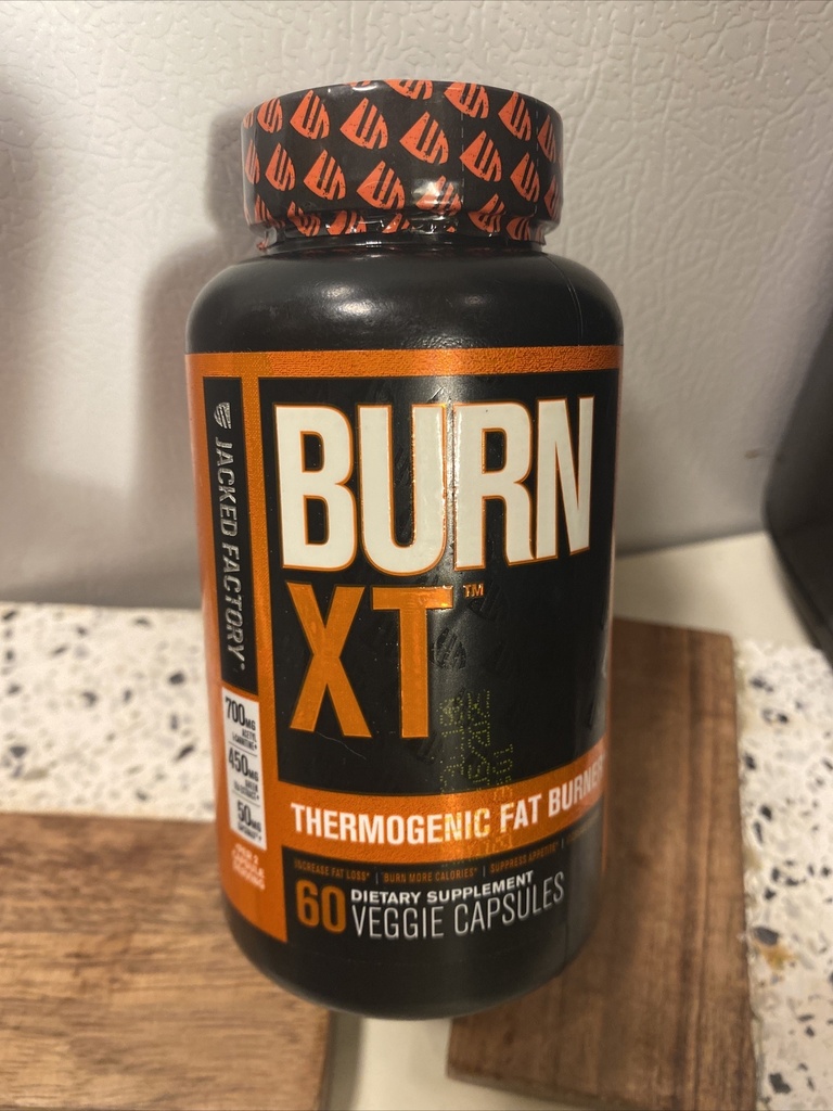Jacked Factory BURN-XT Thermogenic Fat Burner Capsules - 60 Count