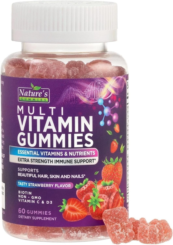 Multivitamin Gummies for Adults Extra Strength - Natural Complete Daily Gummy
