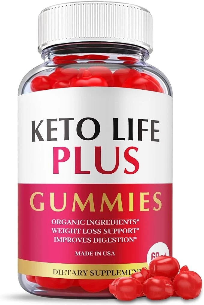 Keto Life Plus Gummies Vegan Weight Loss Support Dietary Supplement (60 Gummies)