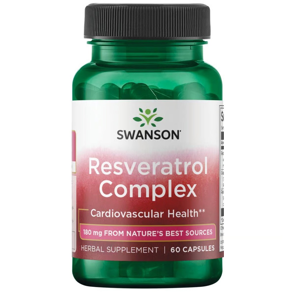 Swanson Resveratrol Complex 180 mg 60 Capsules