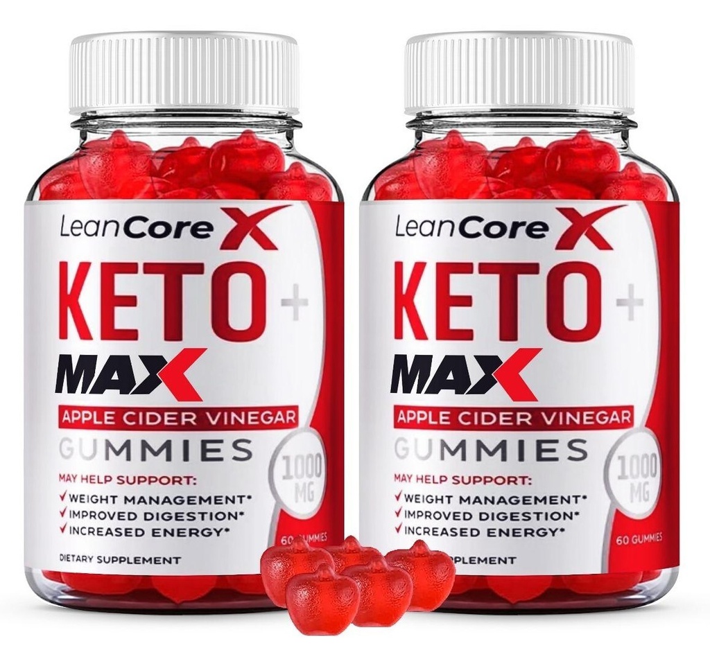 (2 Pack) Lean Core X Keto MAX ACV Gummies Supplement-LeanCoreX , Vitamin B12