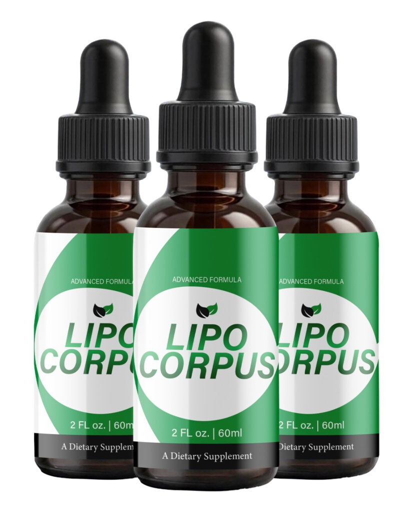 (3 Pack) Lipo Corpus Health Supplement, LipoCorpus Advanced Drops