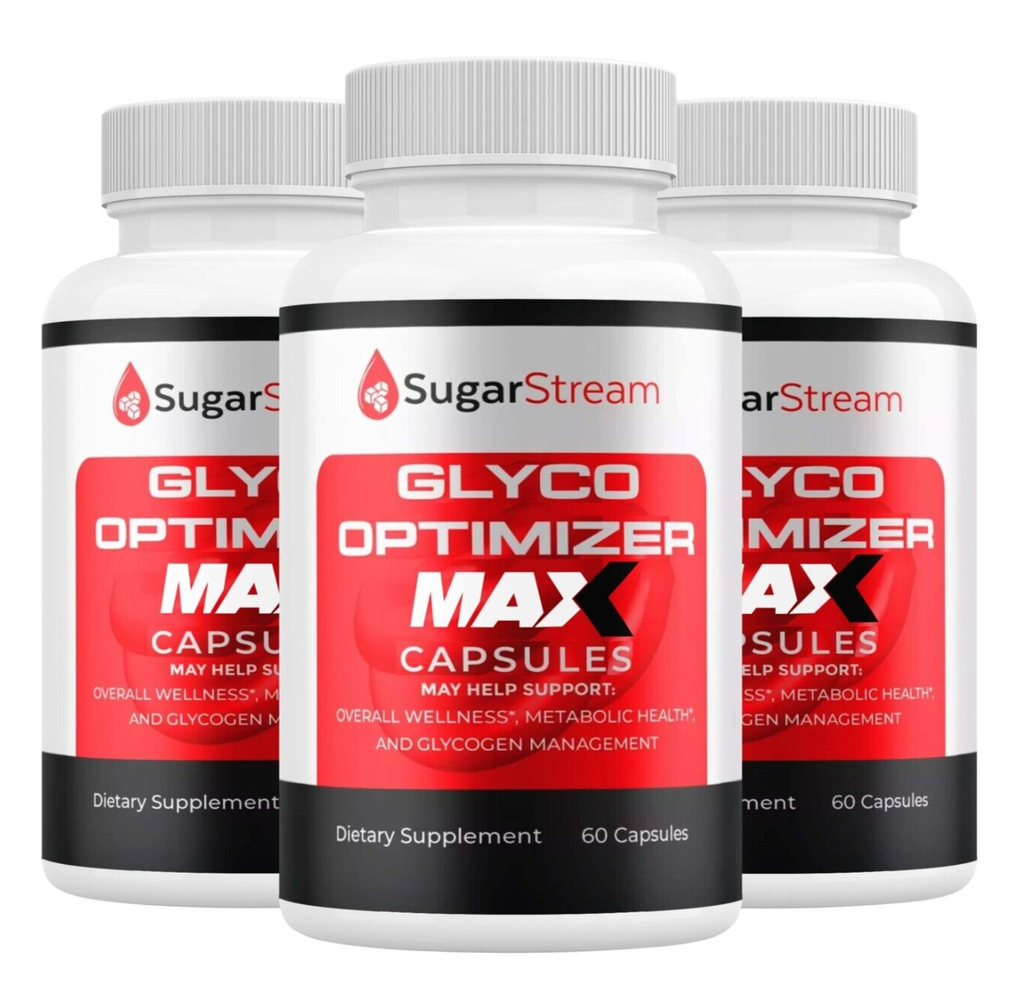 Sugar Stream Glyco Optimizer MAX Capsules SugarStream Pills ( 3 Pack )