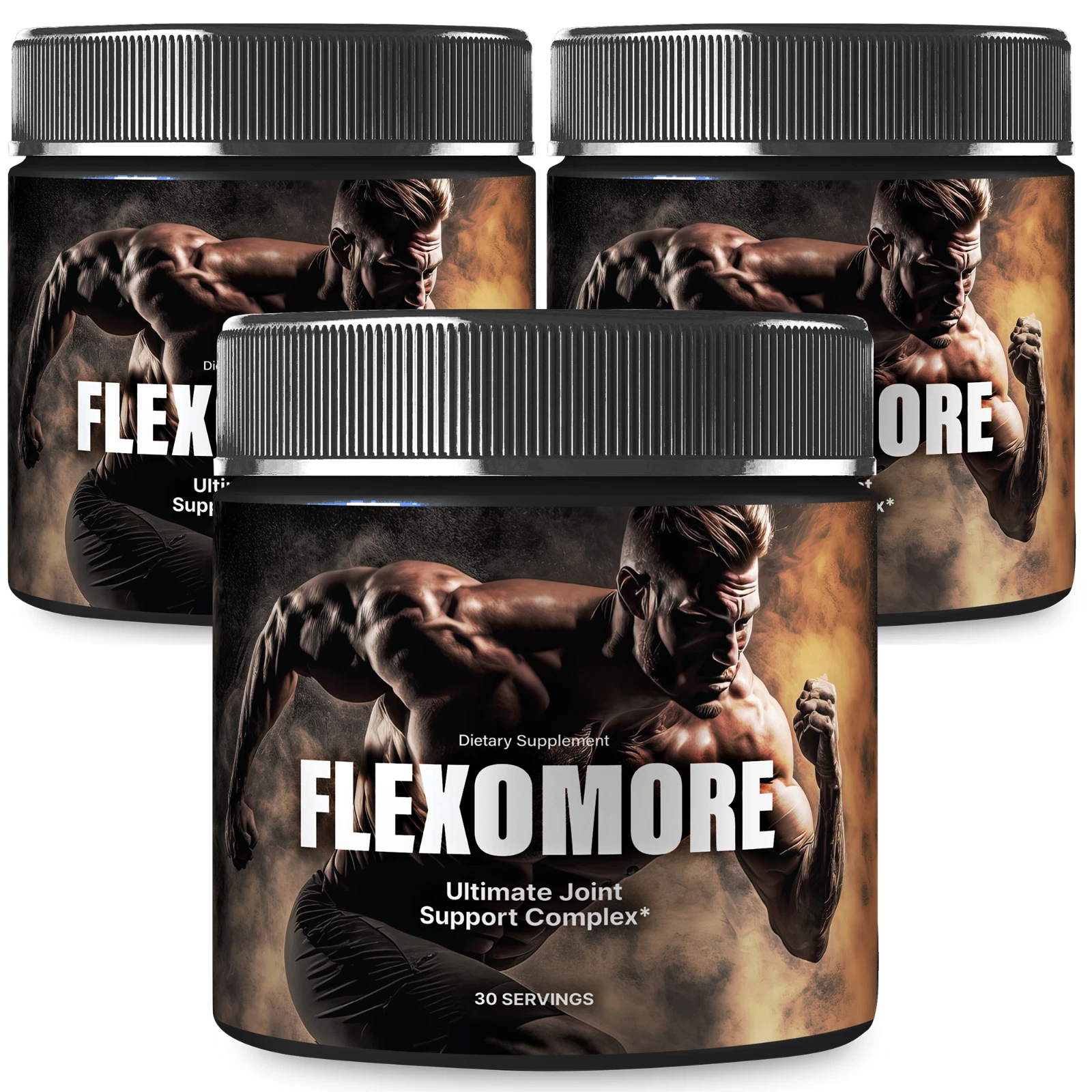 (3 Pack) Flexomore Joint Health Powder, Bones & Joint Support Supplement