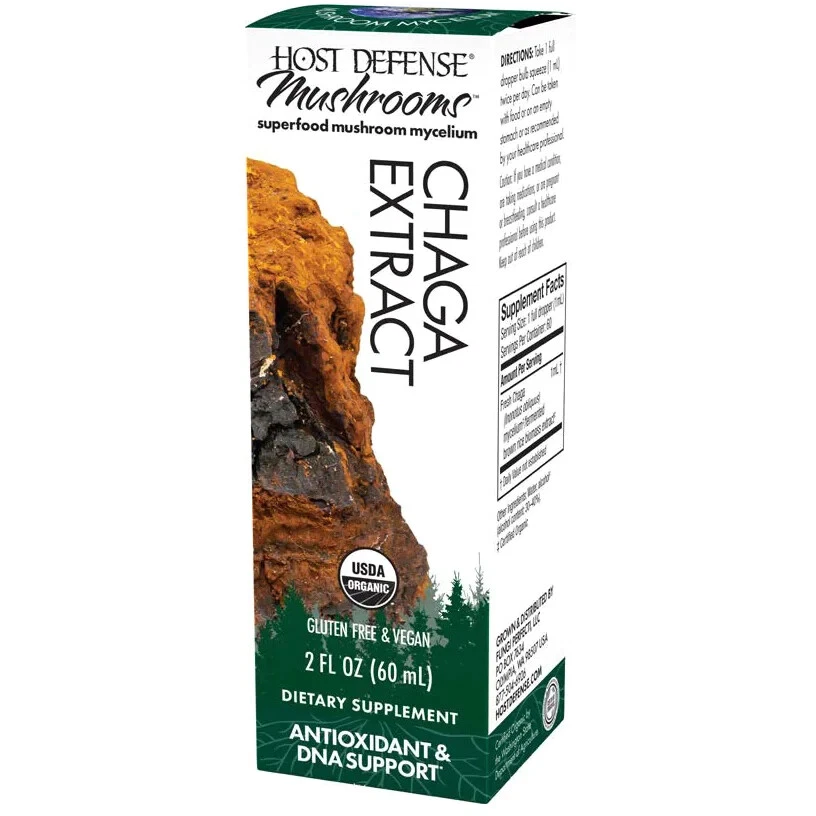 Host Defense Chaga Extract 2 oz - Immune, Respiratory, Lung Health, Reishi
