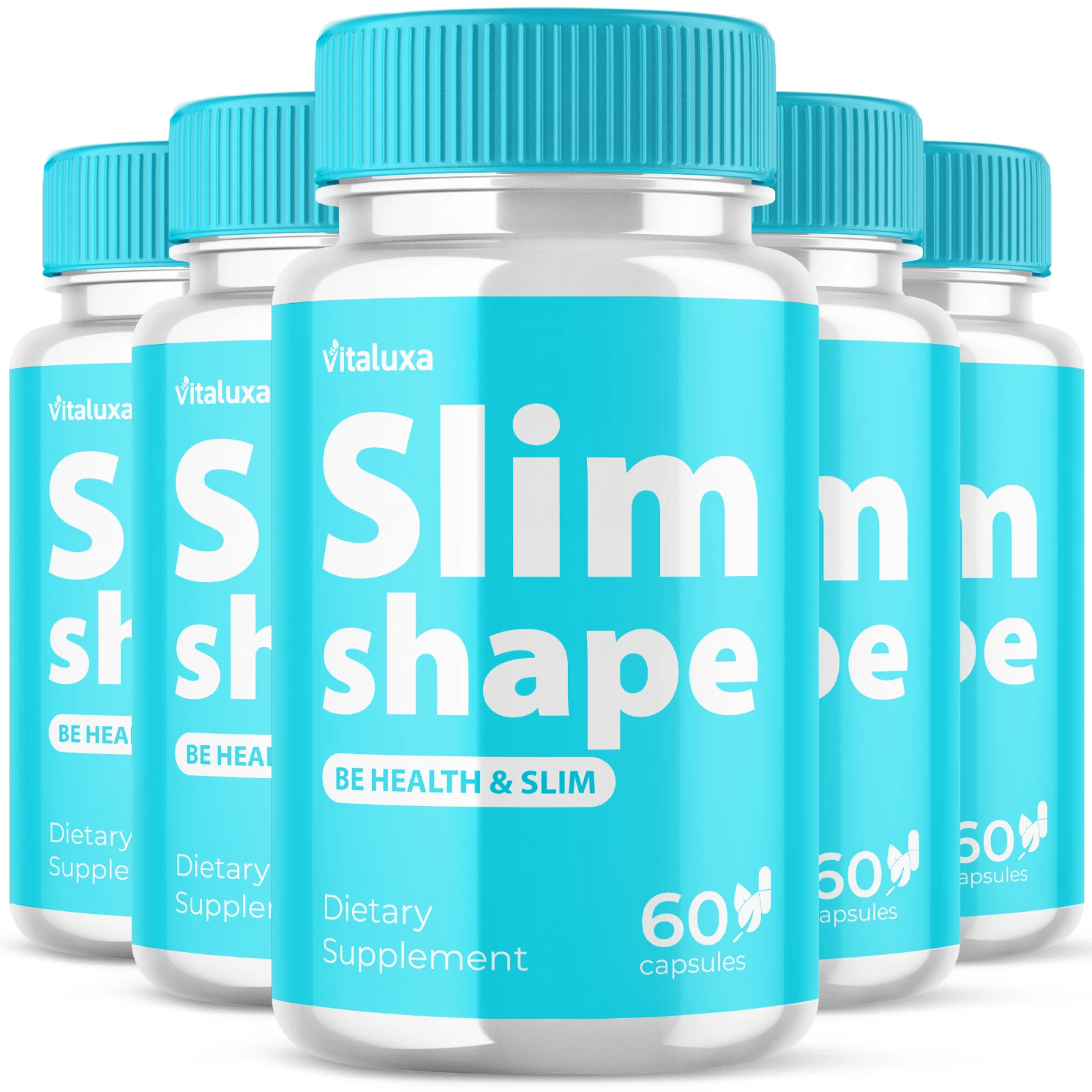 (5 Pack) Slim Shape Pills Weight Loss, Advanced SlimShape Formula (300 Capsules)