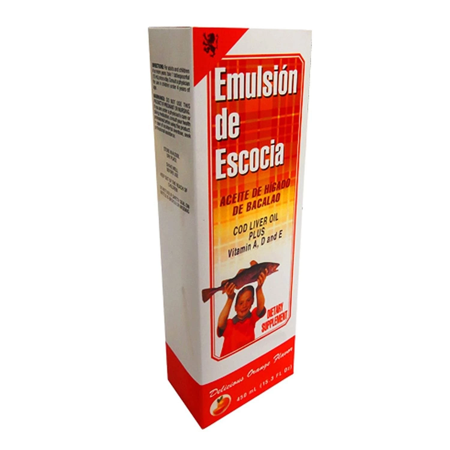 Emulsion De Escocia Dietary Supplement Liquid Delicious Orange Flavor 6.5 Ounce