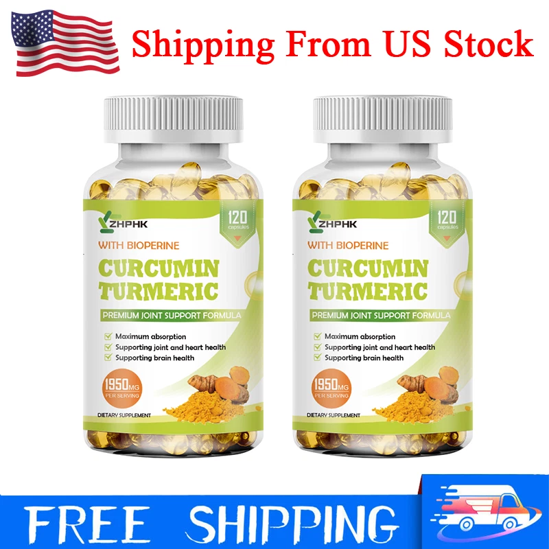 Turmeric Curcumin with Bioperine 2600mg High Absorption 3X Strength 240 Capsules