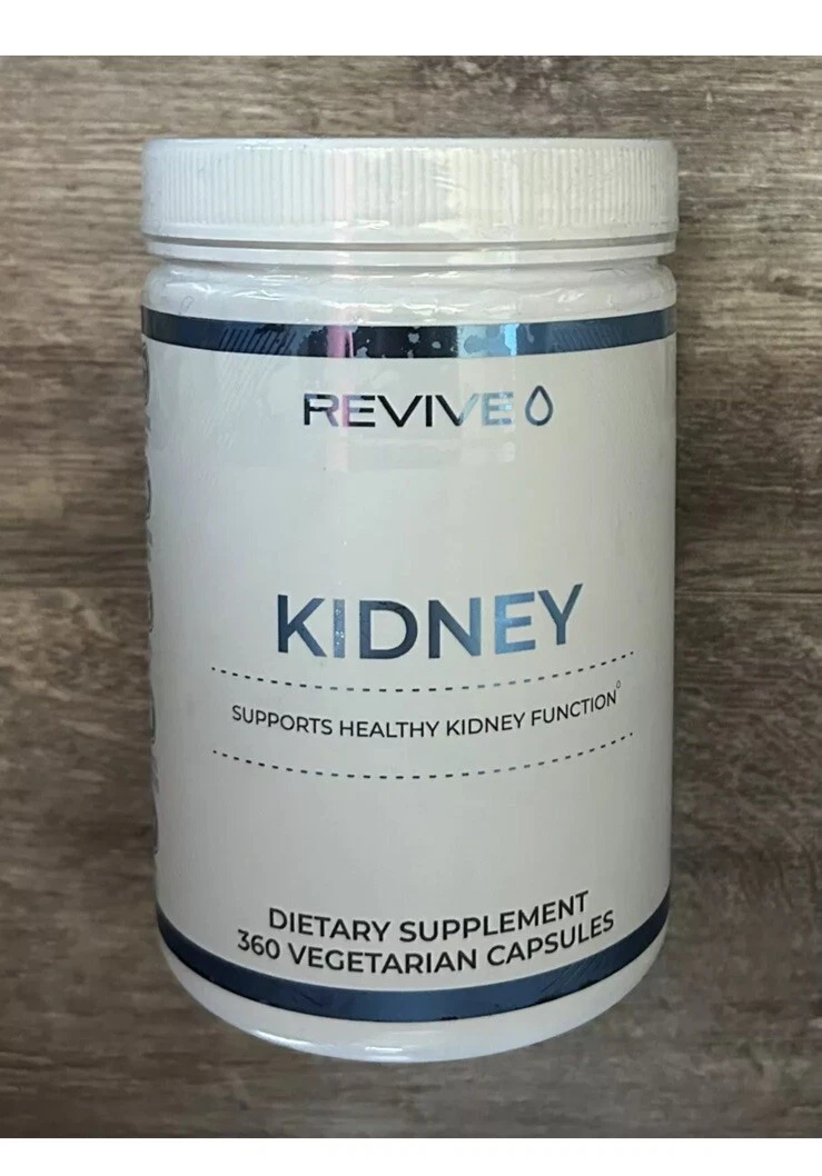 Revive MD KIDNEY Supports Healthy Kidney Function - 360 Veggie Caps - Exp 10/25