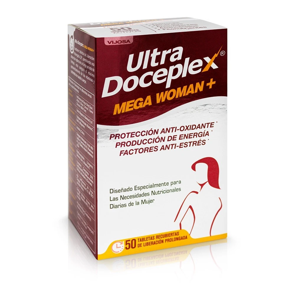 ULTRADOCEPLEX MEGA WOMAN + BOOSTER VITAMINS ANTI-STRESS 50 TABS