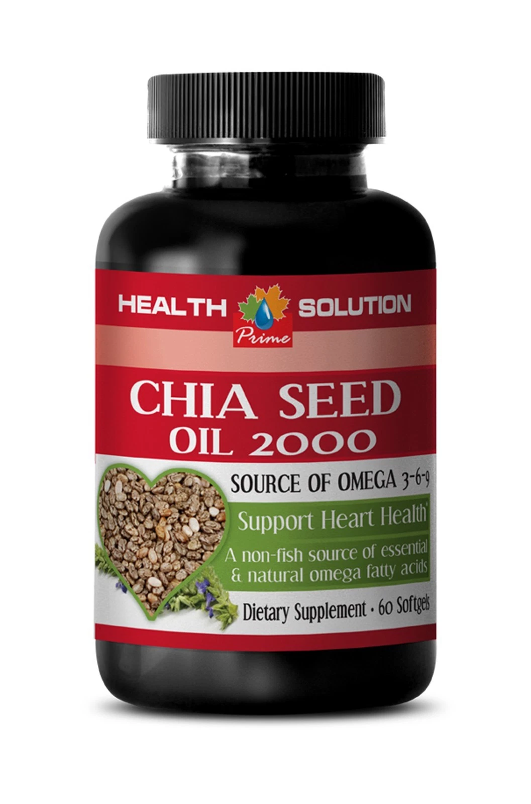 fat burners for men - CHIA SEED OIL 2000 - chia seed oil omega - 1 Bottle (60)