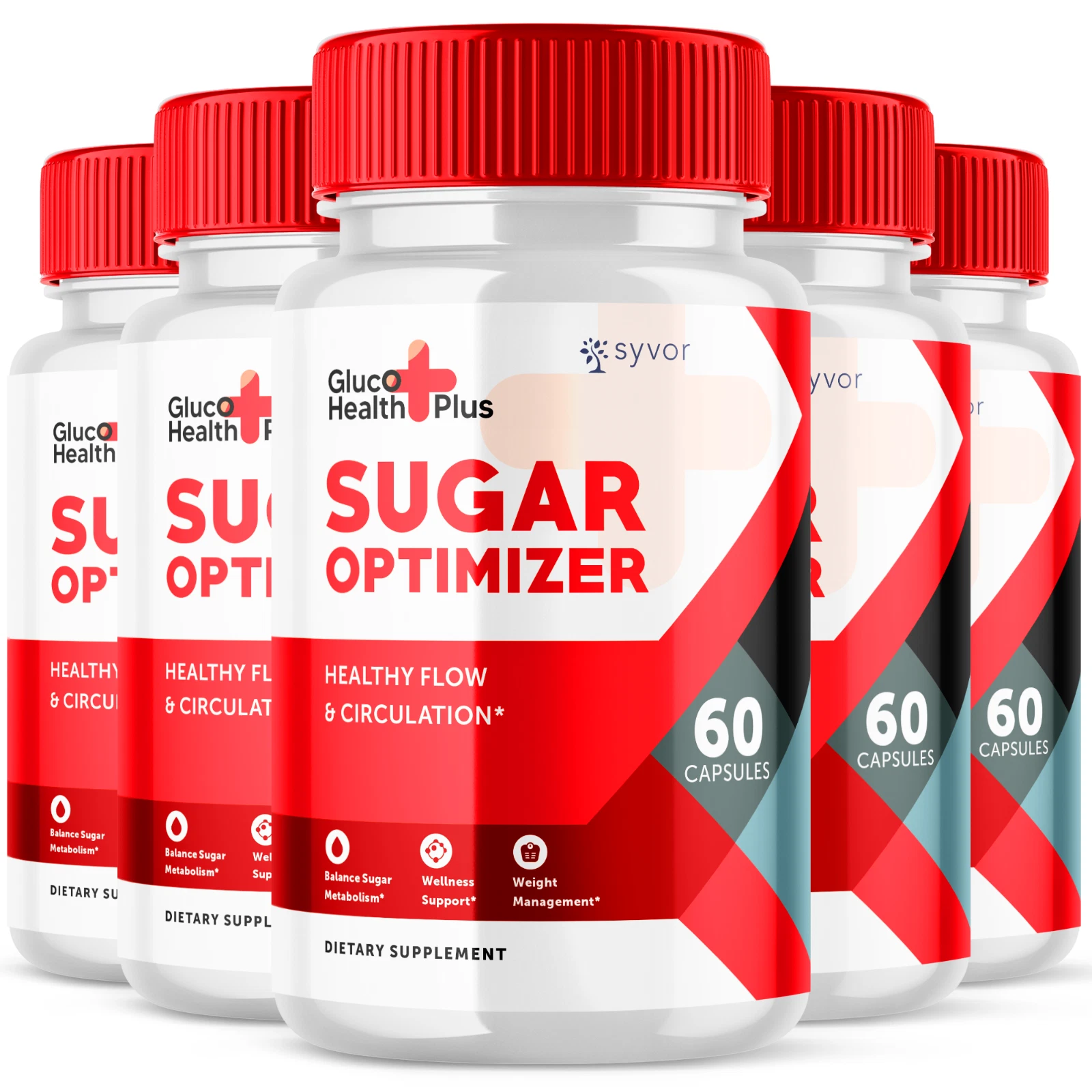 Gluco Health Plus Advanced Blood Support Natural Glyco Supplement 300 Capsules