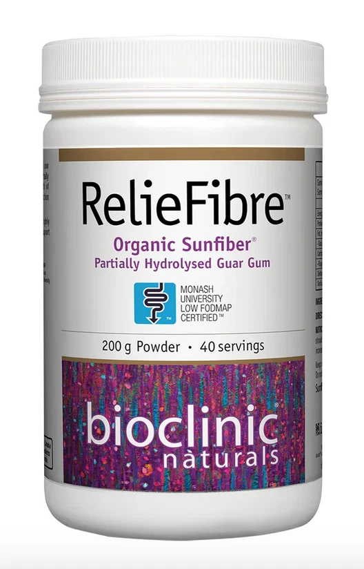 Bioclinic Naturals RelieFibre (Organic Sunfiber PHGG) 200g RRP $49.95