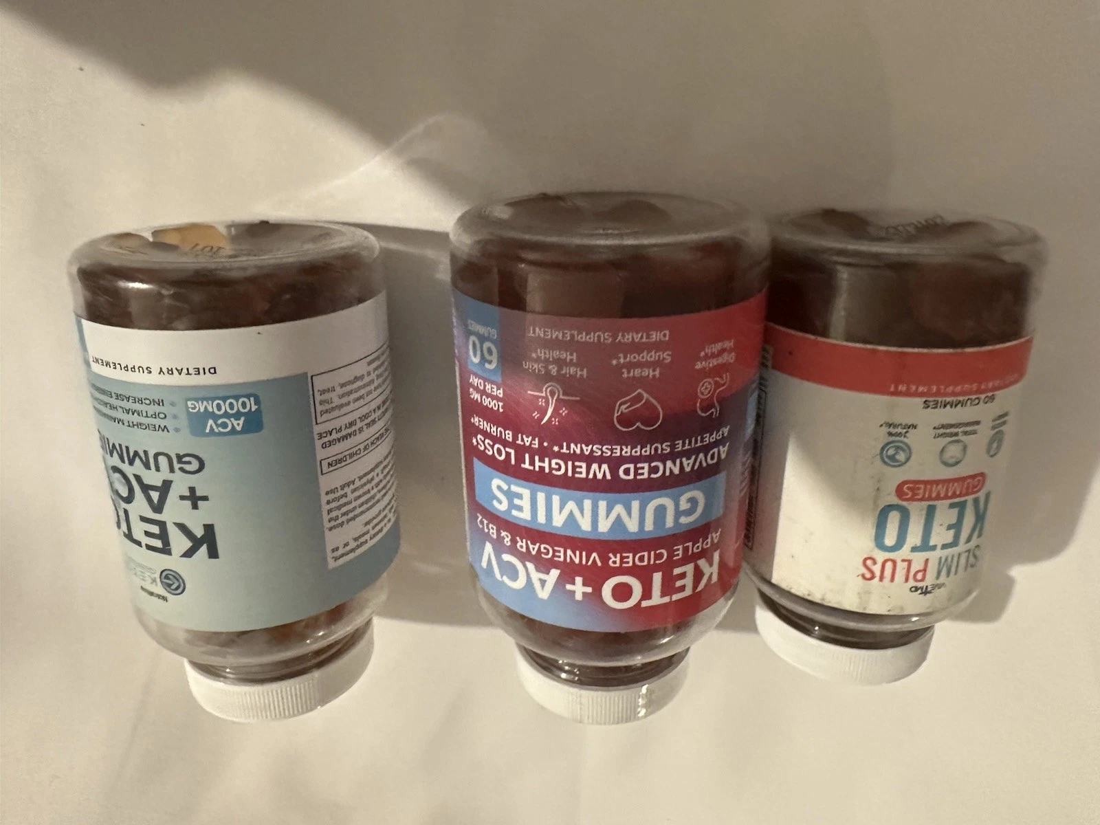 2 Pack Keto + ACV Gummies Advanced Weight Loss 120 Gummies 10/25 Or Later