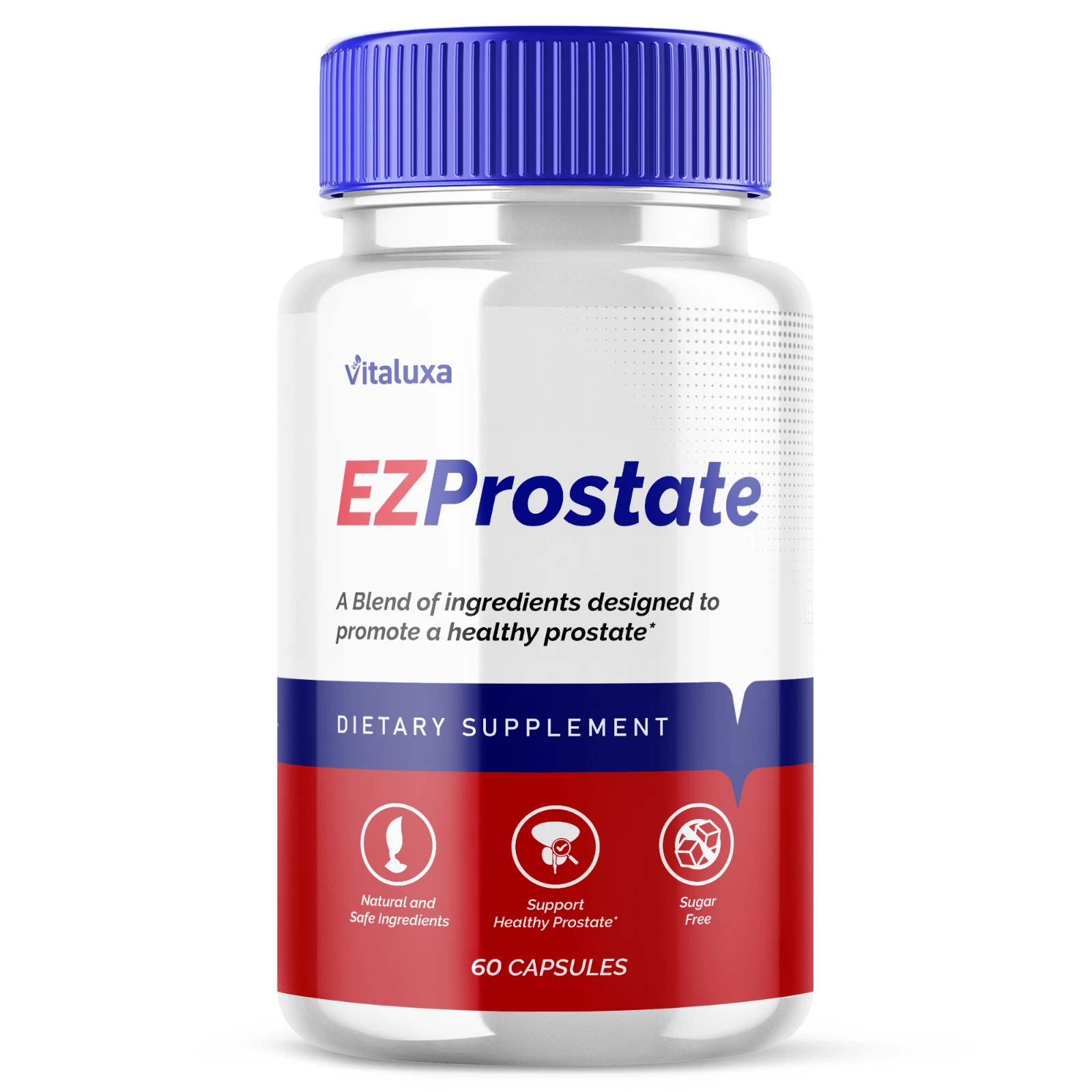EZ Prostate Capsules, Easy Prostate Advanced Formula Pills (60 Capsules)