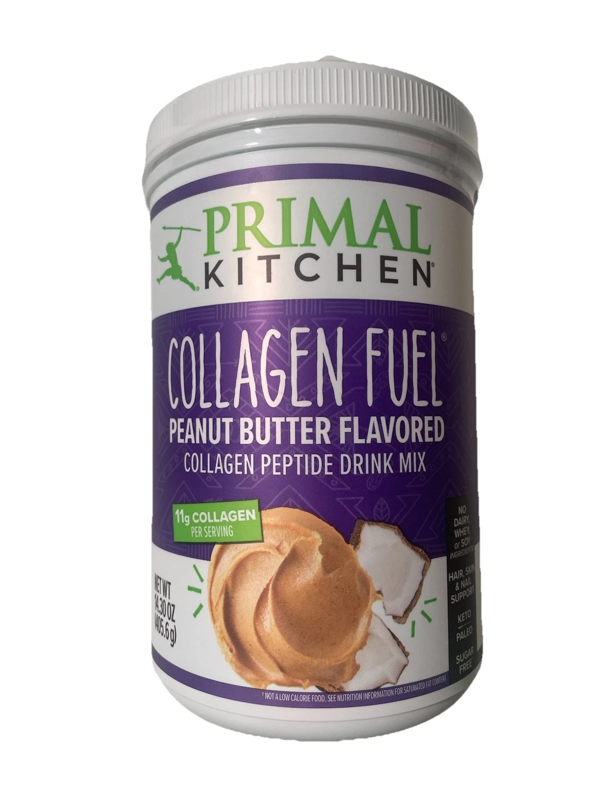 Primal Kitchen Collagen Fuel Peanut Butter 14.3z Exp 1/26