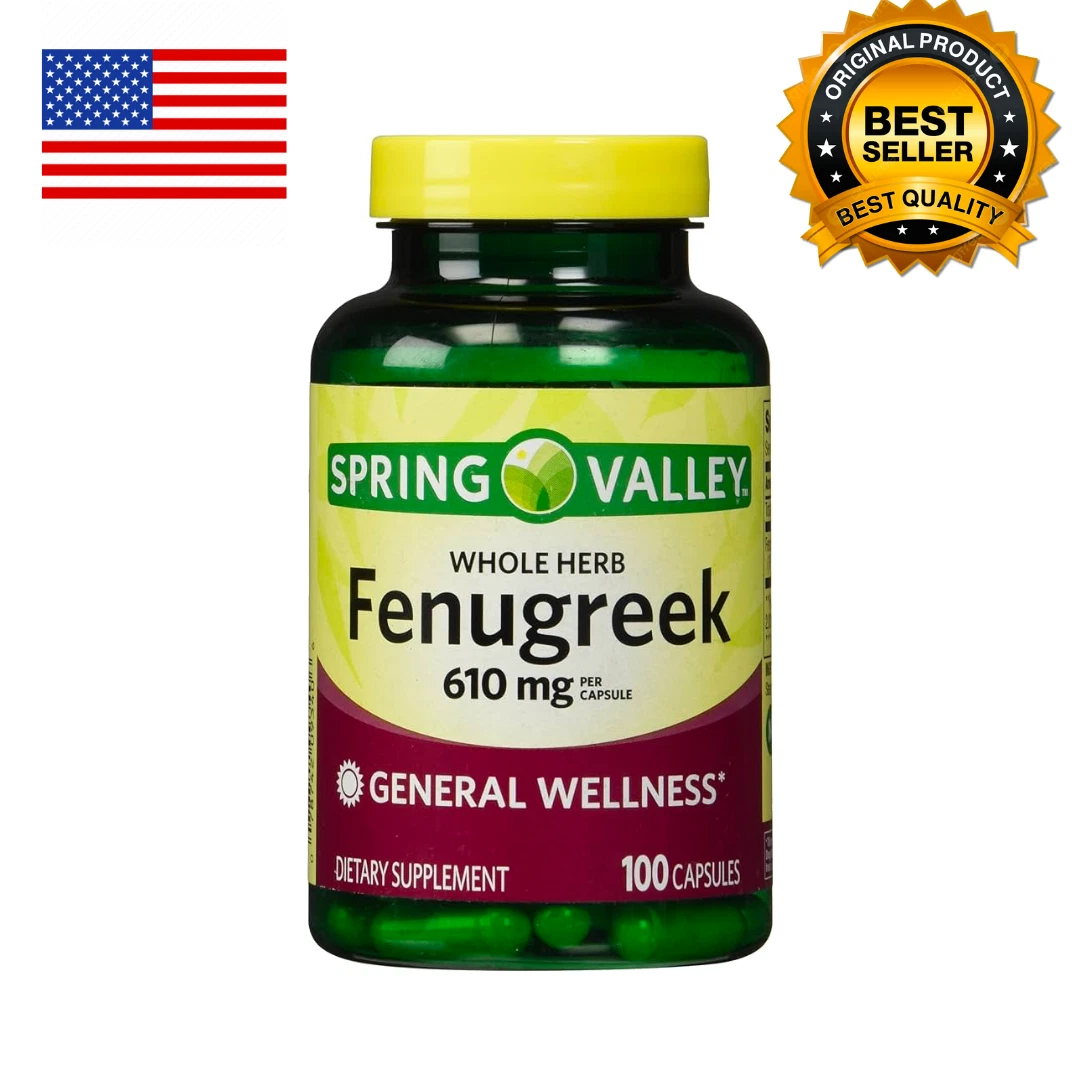 Spring Valley Fenugreek Dietary Supplement, 610 mg, 100 Count