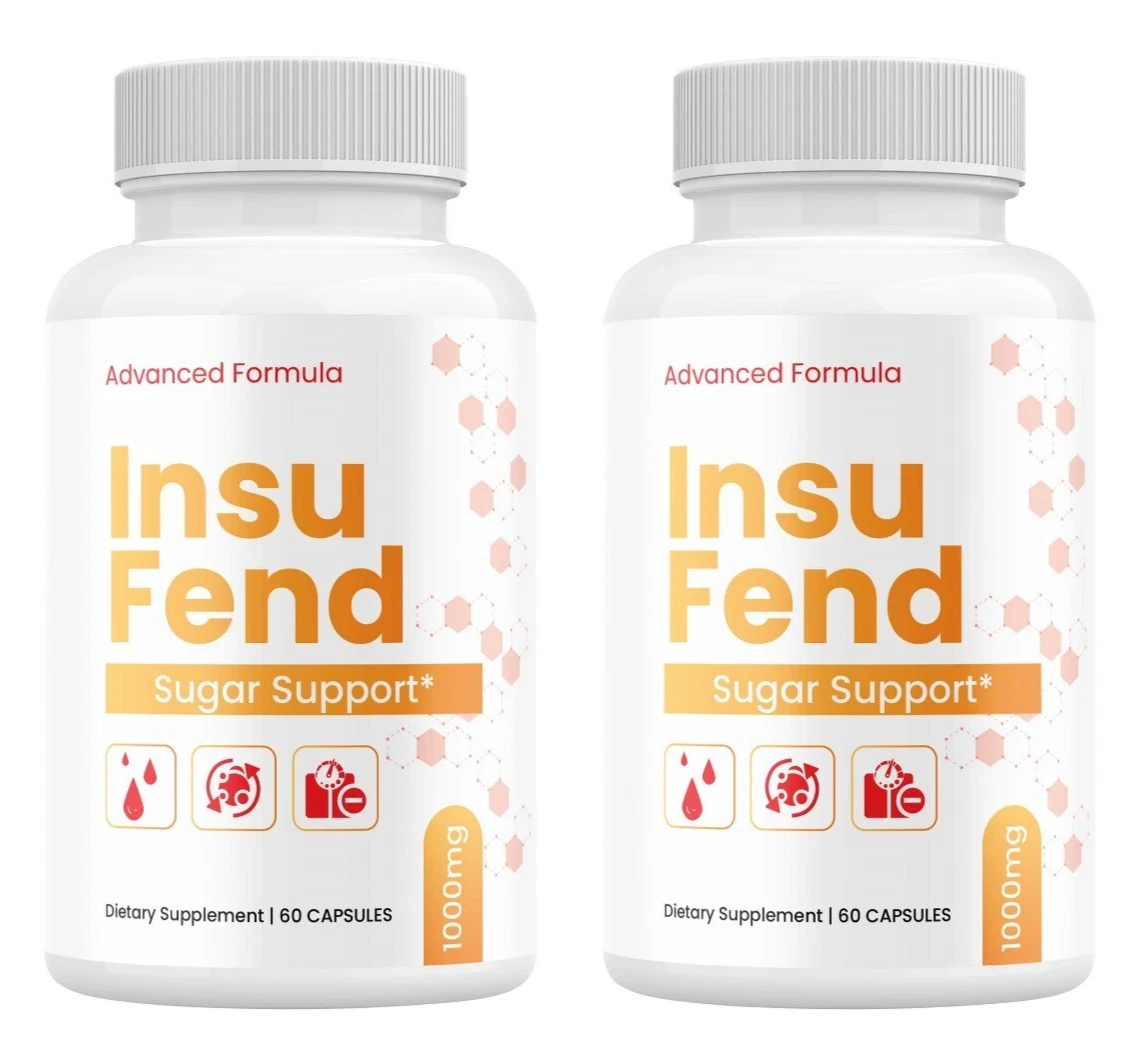 (2 Pack) Insu Fend Blood Sugar Support Pills, Advanced Blood Formula