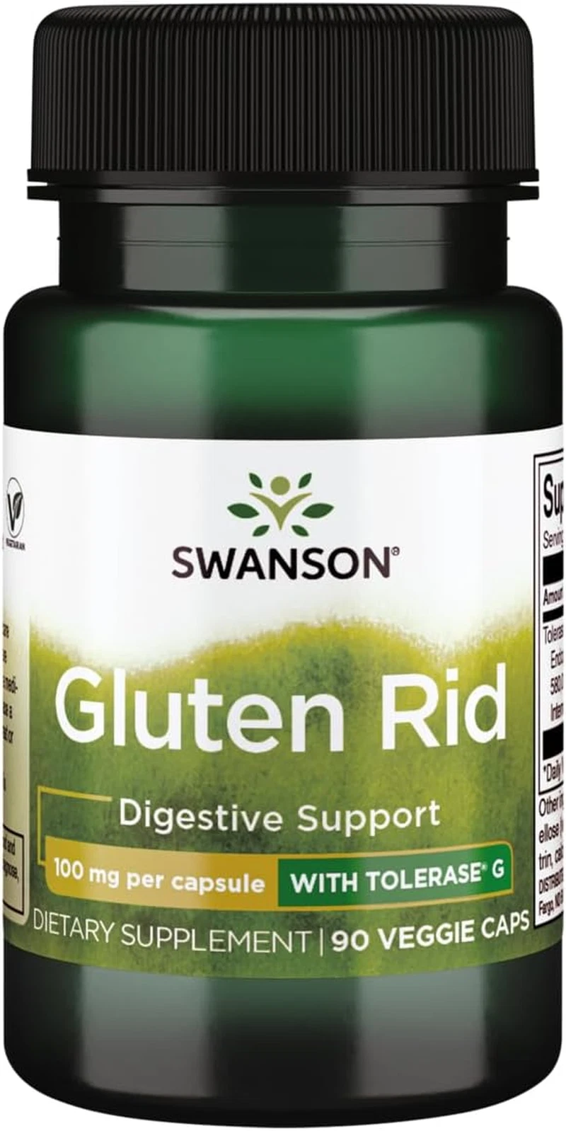 Gluten Rid with Tolerase G 100 Milligrams 90 Veg Capsules Enzyme