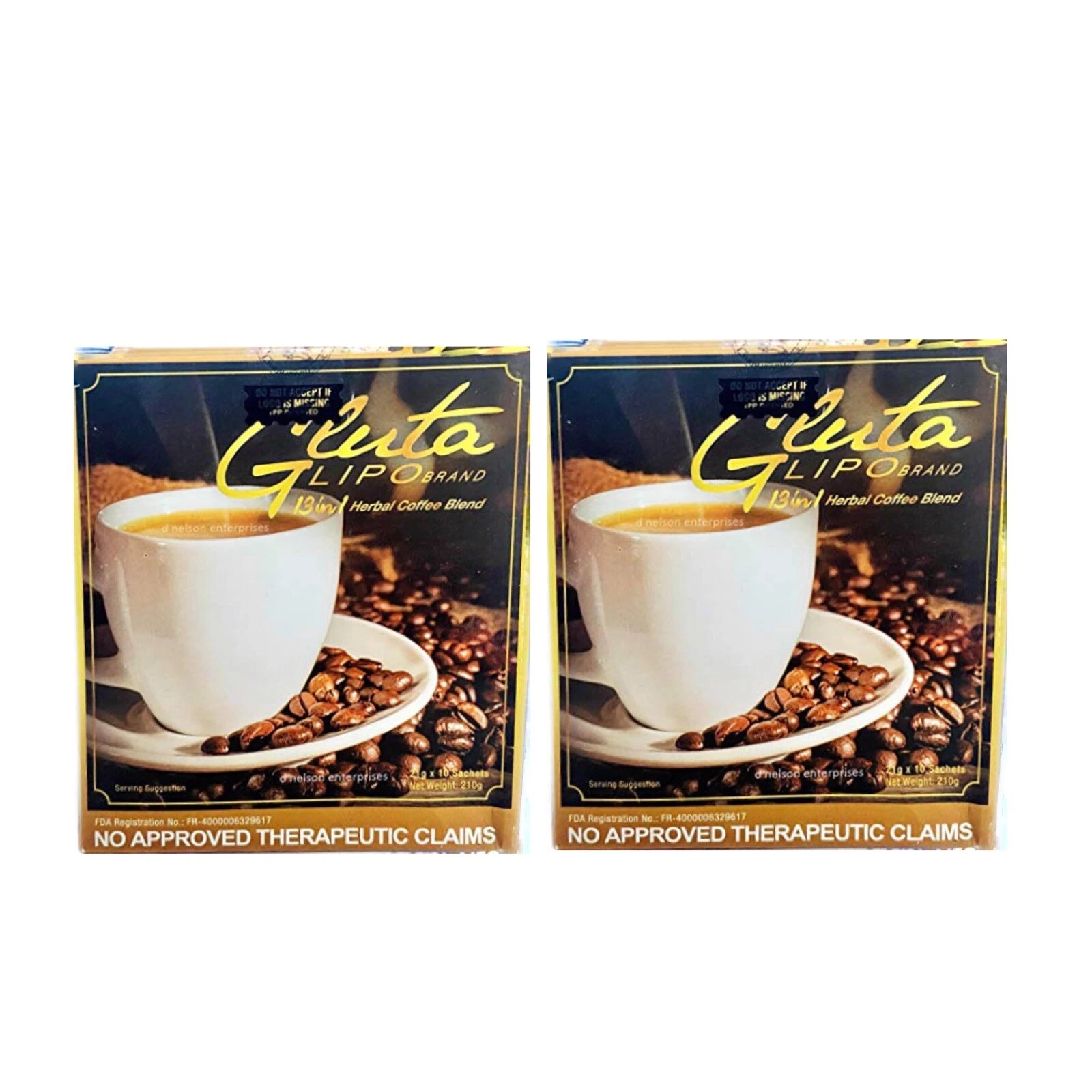 2 Boxes Gluta Lipo Coffee 13-in-1 TRUSTED SELLER