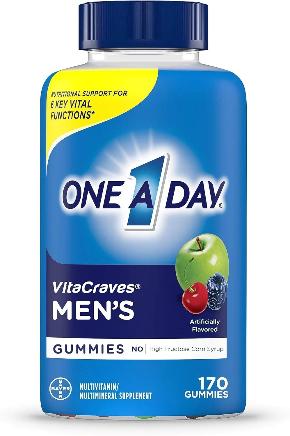 One A Day Men’s Multivitamin Gummies Multivitamin with Vitamin A, C, D, E 170 Ct