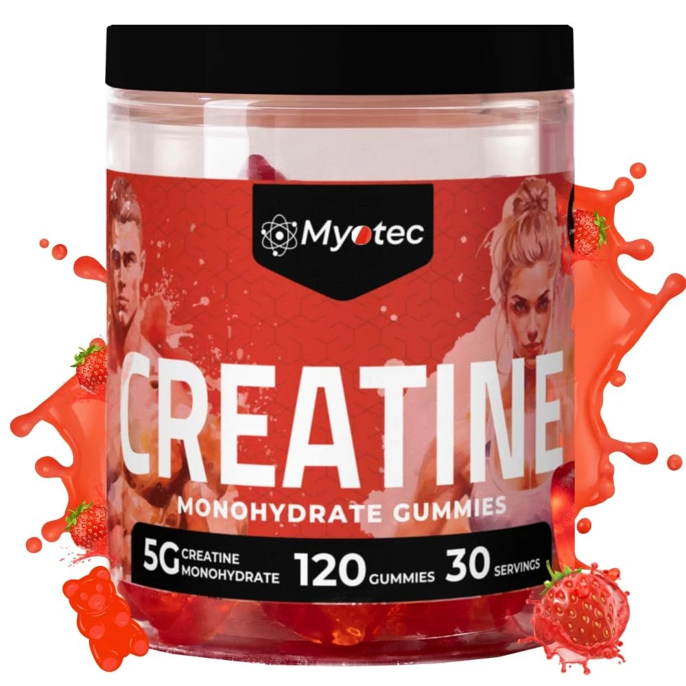 MYOTEC Creatine Monohydrate Gummies for Men & Women-5g of Creatine Monohydrate