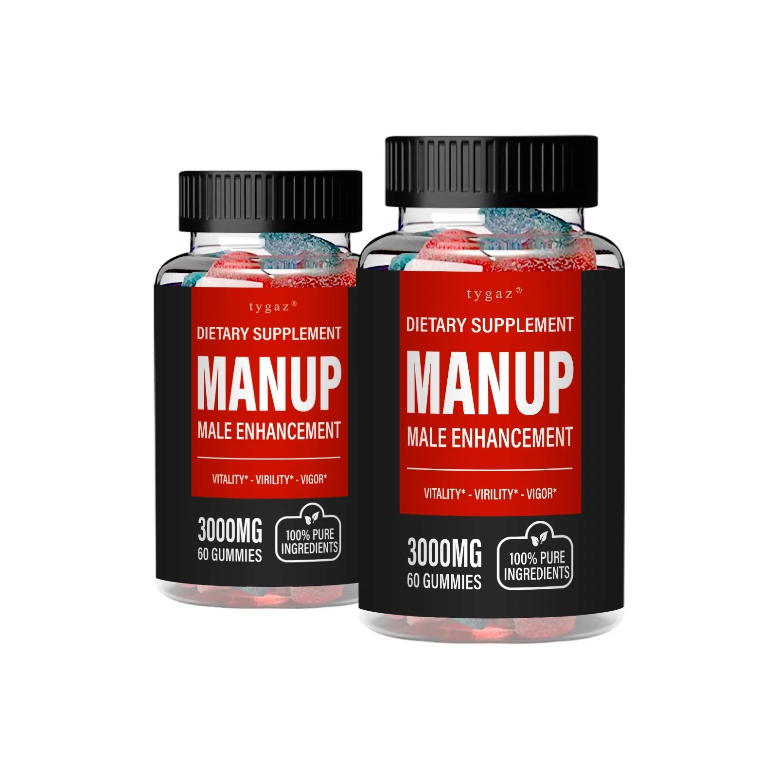 (2 Pack) Manup - Man up Mens Gummy Supplement