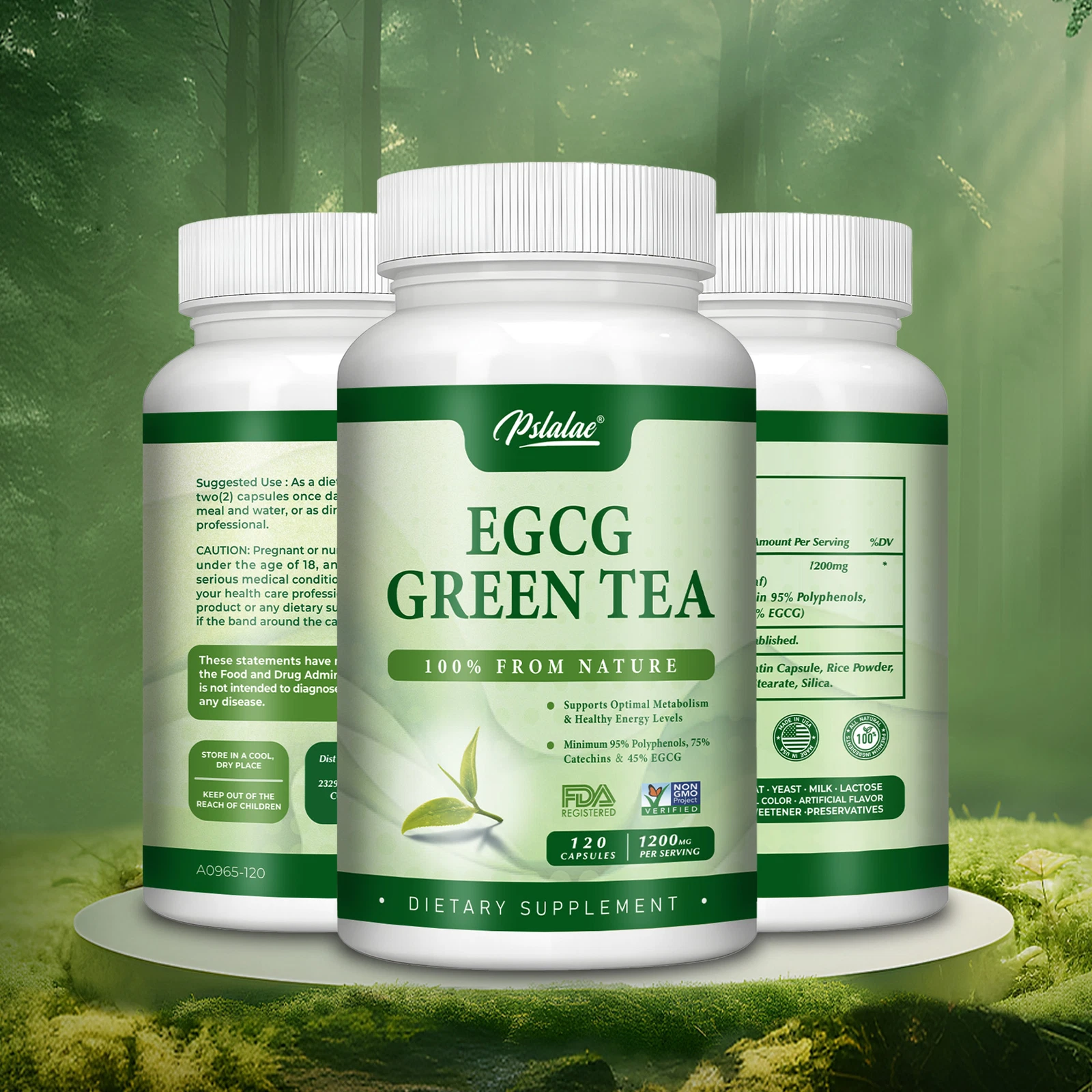 Egcg Green Tea 1200mg - Weight Loss, Energy Production, Metabolism Support