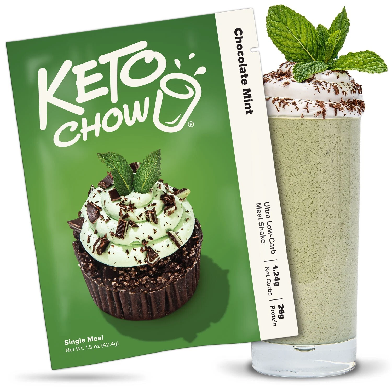 Keto Chow Chocolate Mint Ultra Low-Carb Meal Shake