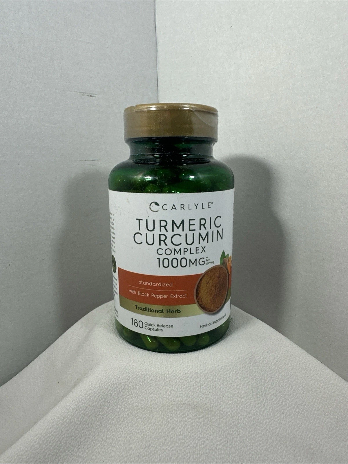 Natural Turmeric Root with Bioperine, Supports Joint Health, 180 count exp 04/27