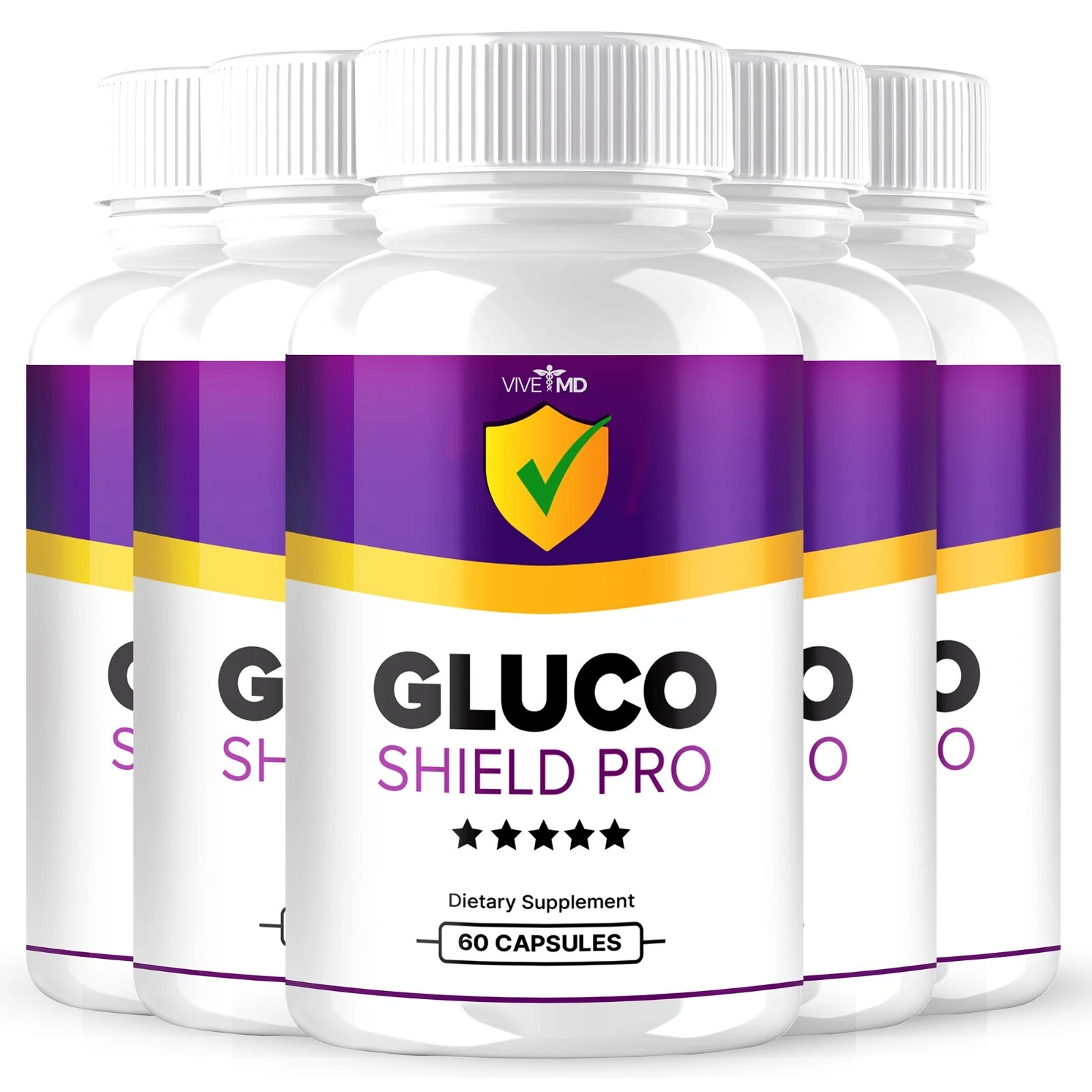 Gluco Shield Pro Mineral Supplements for Men & Women Official Formula (5 pack)