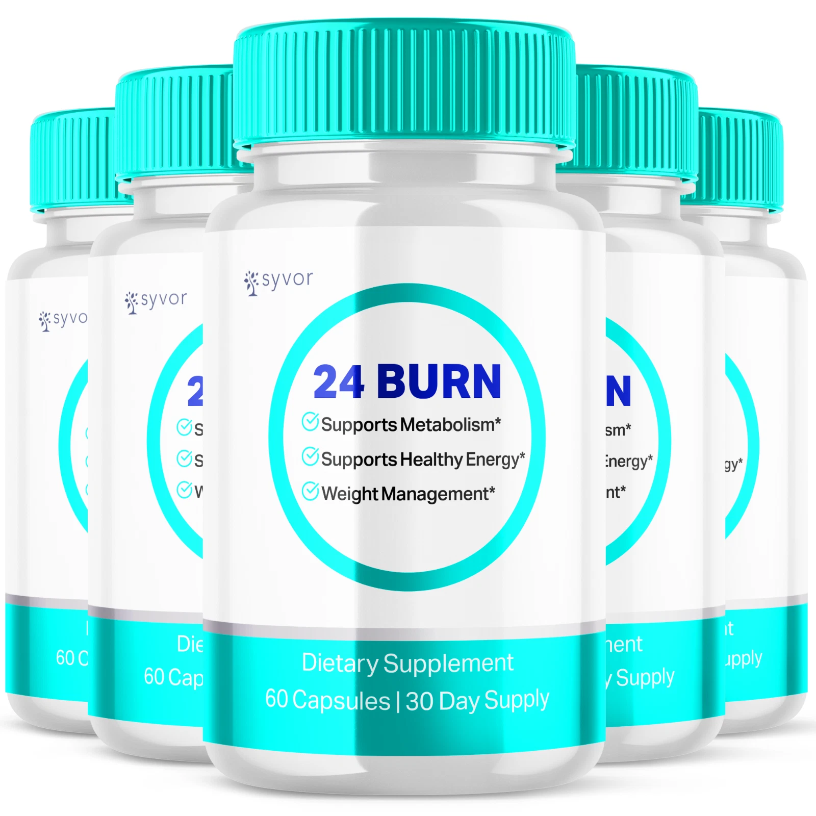 24 Burn Advanced Burner Formula Natural Energy and Fitness Support 300 Capsules