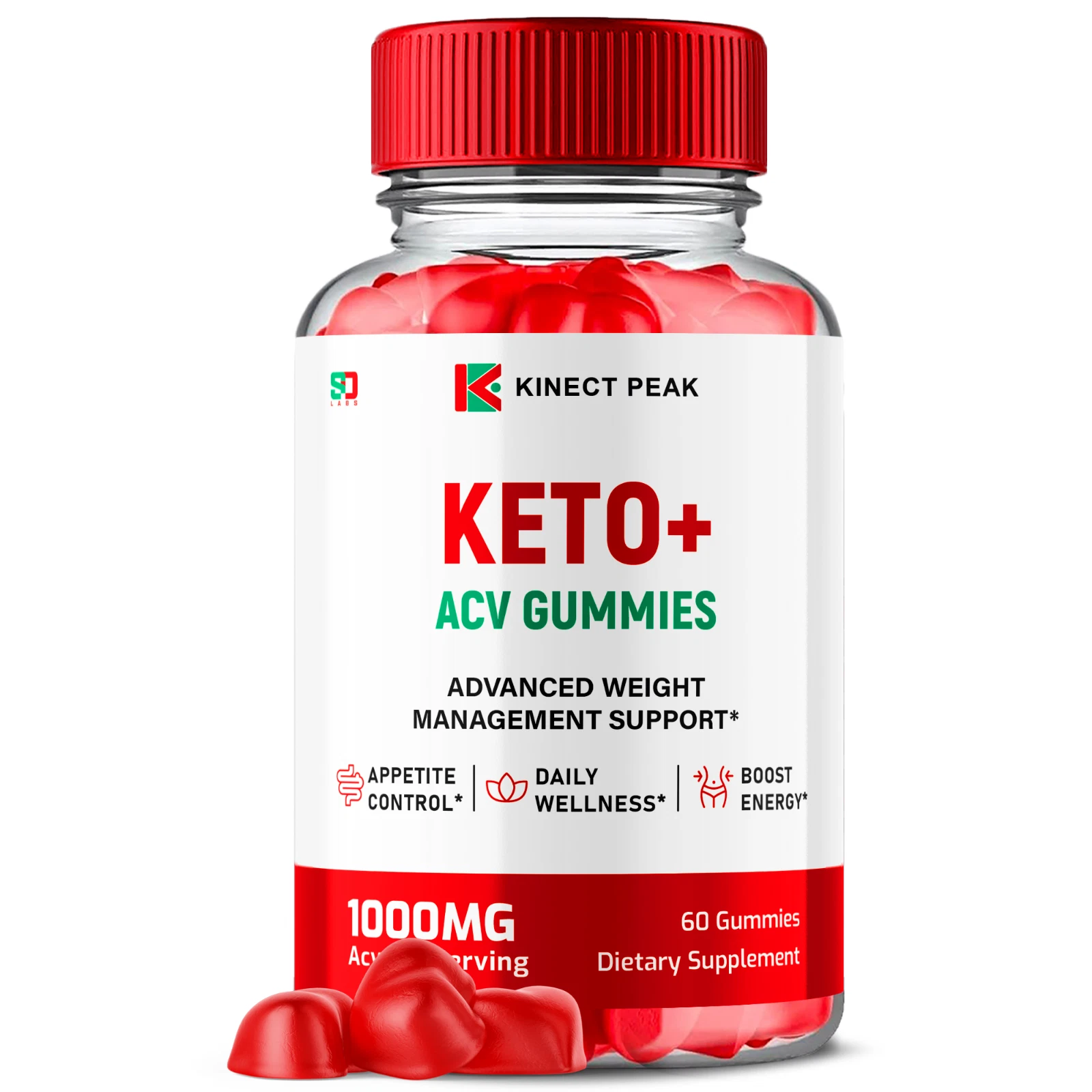 Kinect Peak Keto ACV Gummies for Advanced Weight Management Support 60 Gummies
