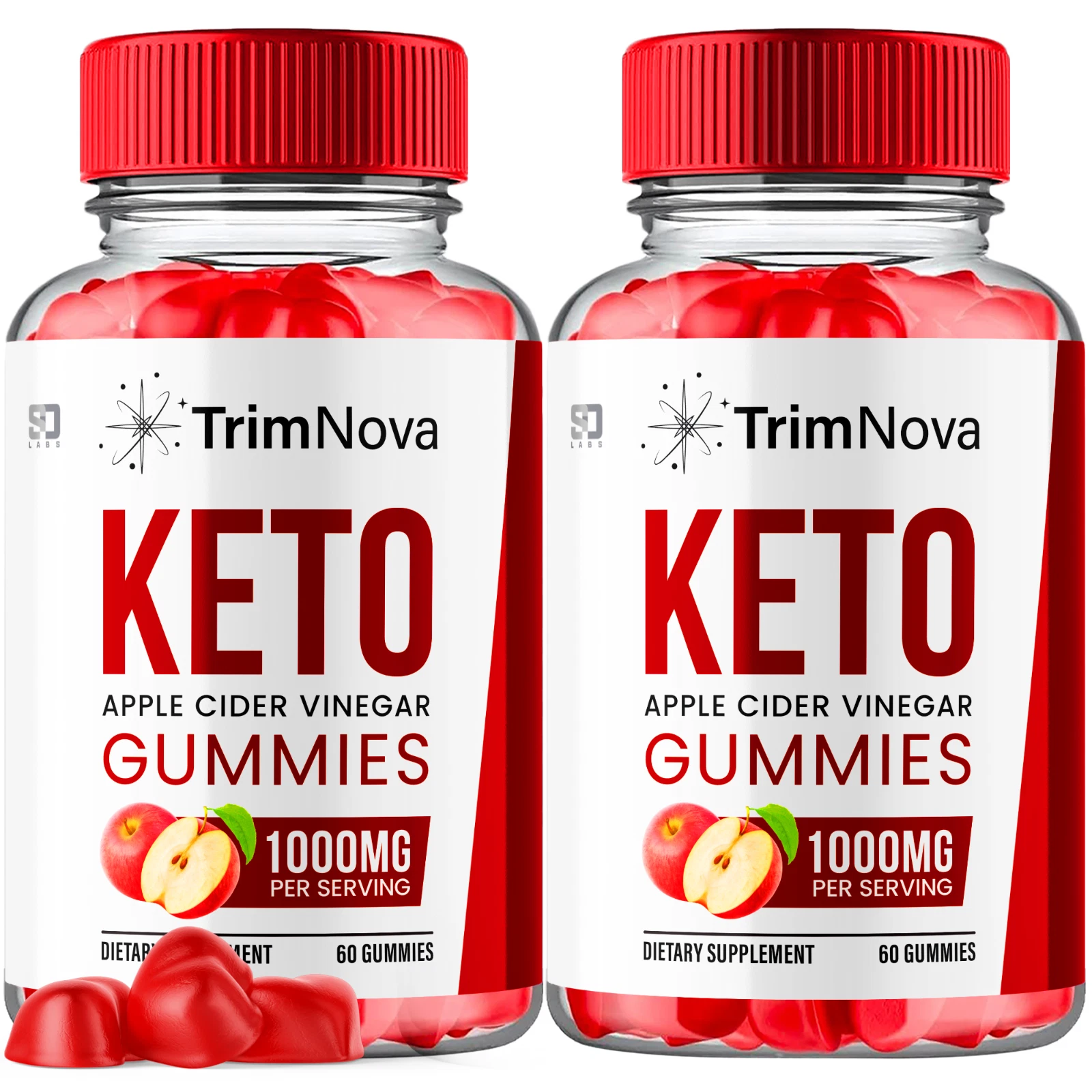 (2 Pack) TrimNova Keto ACV Gummies - For Weight Management & Healthy Body 120ct